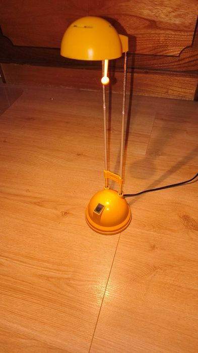 Lampa biurkowa vintage yellow El Star 20w halogen stan bdb