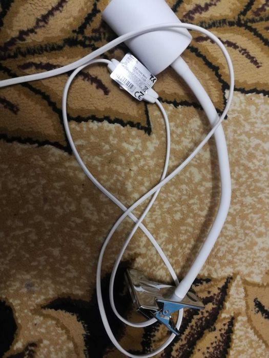 Lampka nocna biurkowa z klipsem gwint GU10