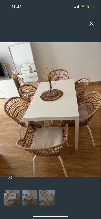 Mesa branca IKEA extensível | perfeita para jantar
