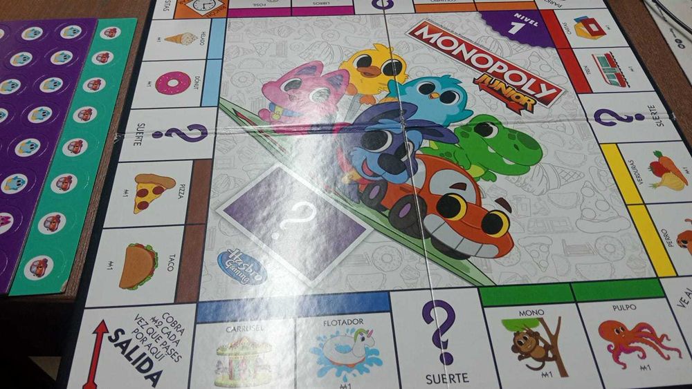 Jogo de Tabuleiro Monopoly Junior 2 em 1 Hasbro Gaming