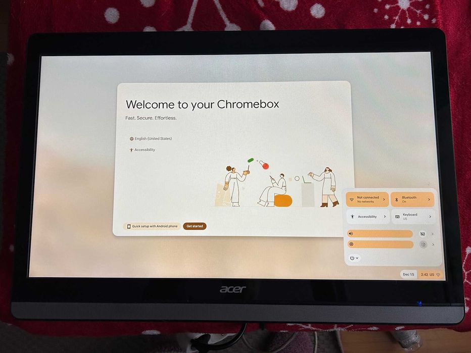 Monitor dotykowy Acer 21.5" Full HD + Chromebox ASUS