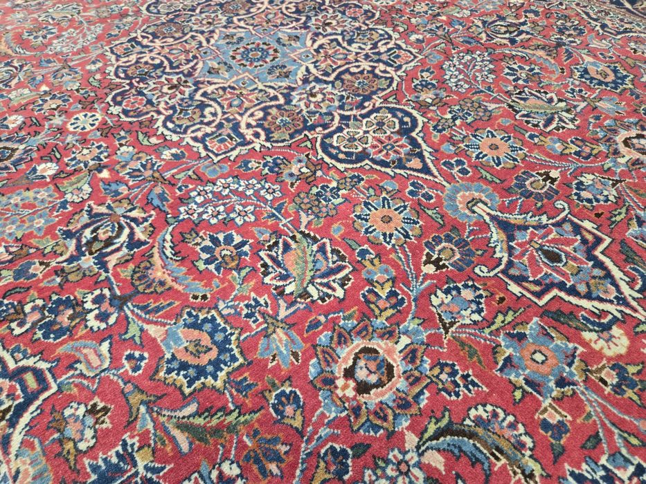 KASHAN oryginalny perski dywan ręcznie tkany 134x210 - 70lat