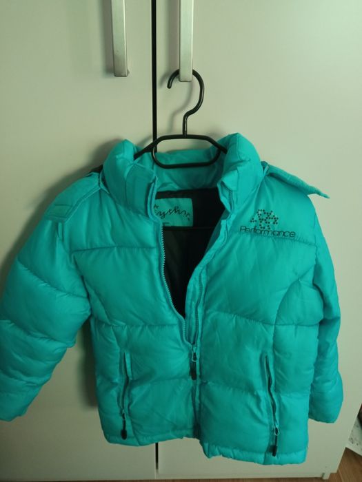 Niebieska kurtka zimowa nowa bez metki 140