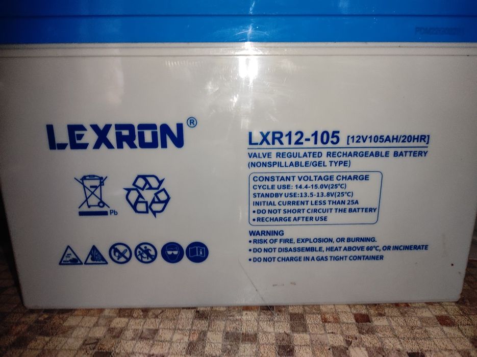 Продам гелевий аккумулятор 105 ah 12 v