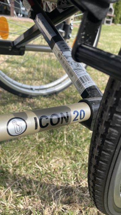 Wózek aluminiowy lekki Icon 20 z hamulcami mocny z kołami lanymi