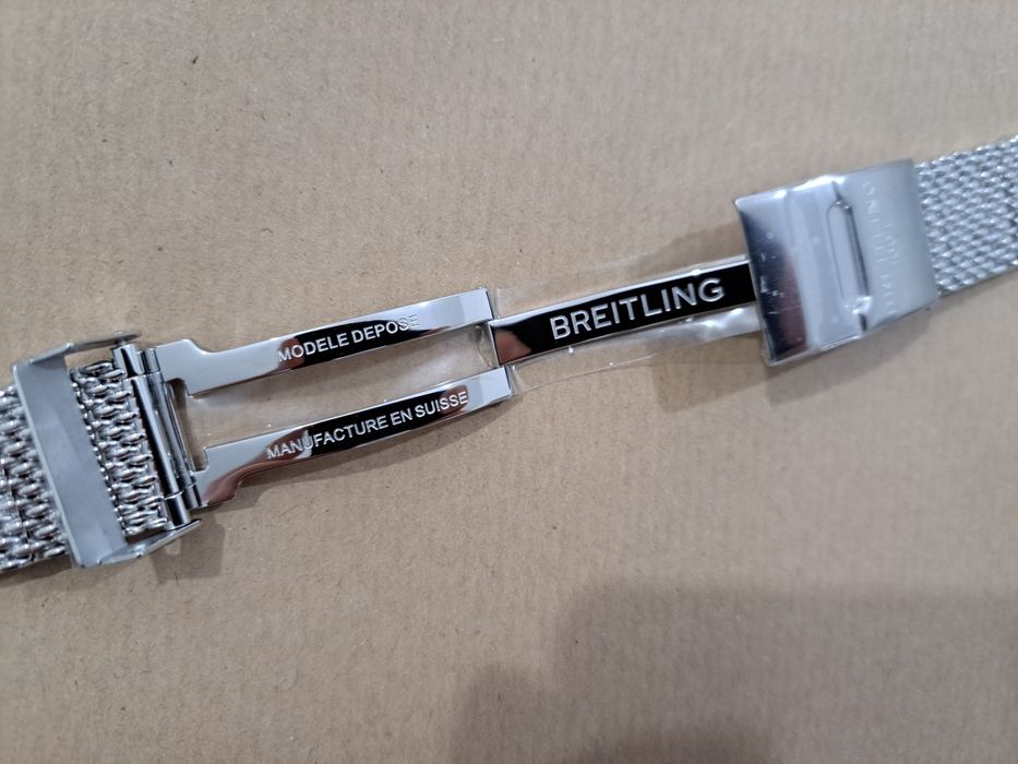 Bransoleta do Breitling Navitimer / SuperOcean/Avenger NOWA MESH 22 24