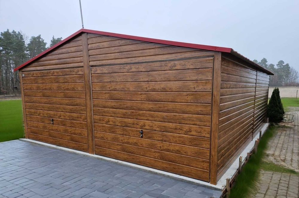Garaż blaszany 6x5 m PREMIUM garaże blaszane 6x5 7x5 8x5 9x5 6x6 7x6 8x6 9x6 PRODUCENT garaży PREMIUM !!!