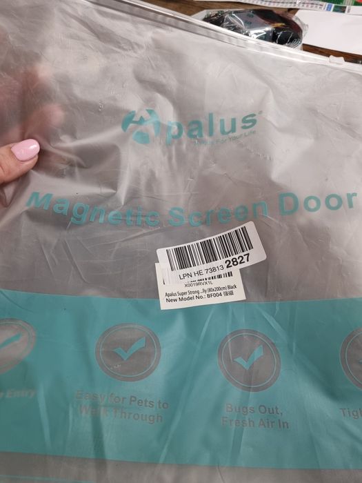 Magnetyczna moskitiera 80x200 czarna Apalus