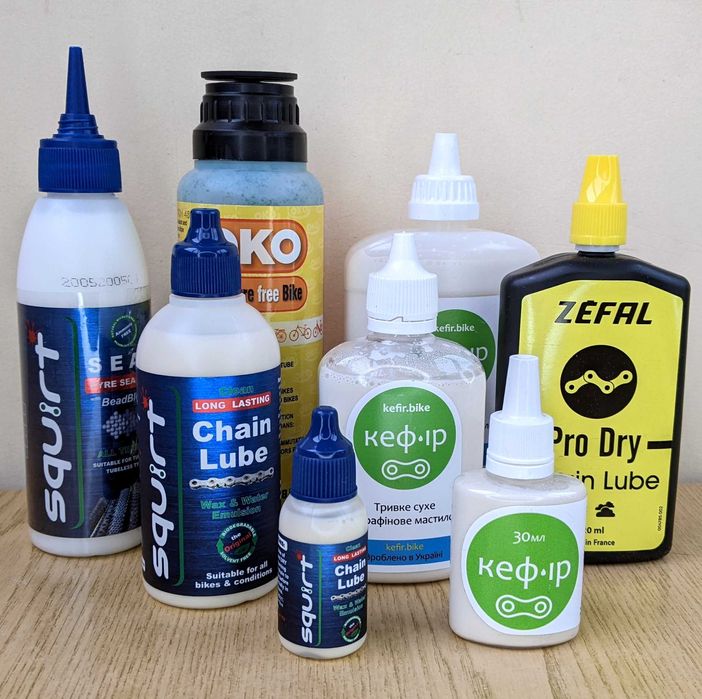 Смазки цепи и герметики. Кефир Slime Stans Zefal Squirt