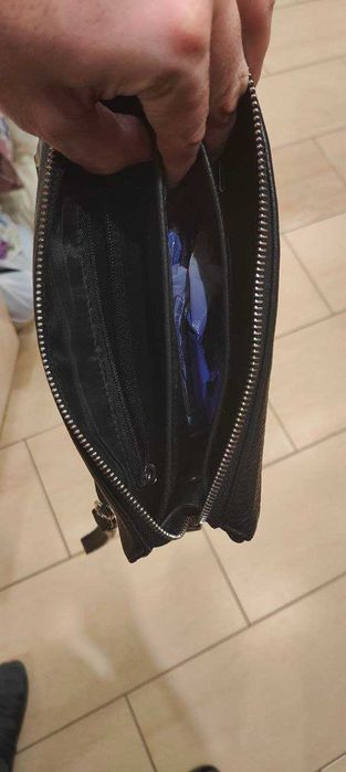 Сумка / клатч мужской из натуральной кожи