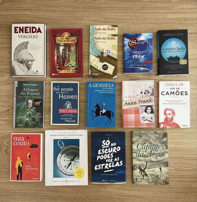 Livros Variados e do Programa de  Leitura escolar