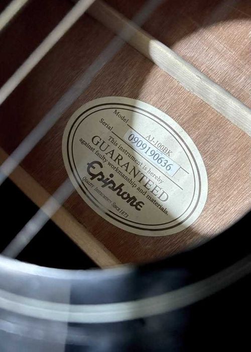 GUITARRA Epiphone AJ-100BK com saco