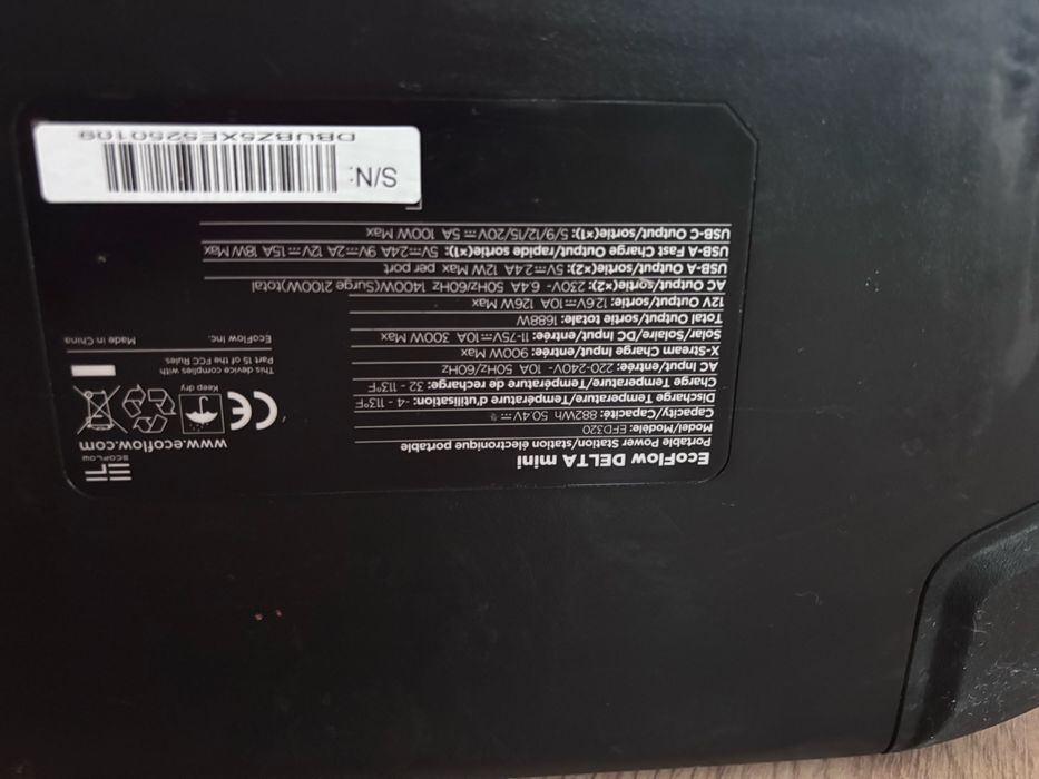 EcoFlow DELTA mini 1400Вт-2100Вт