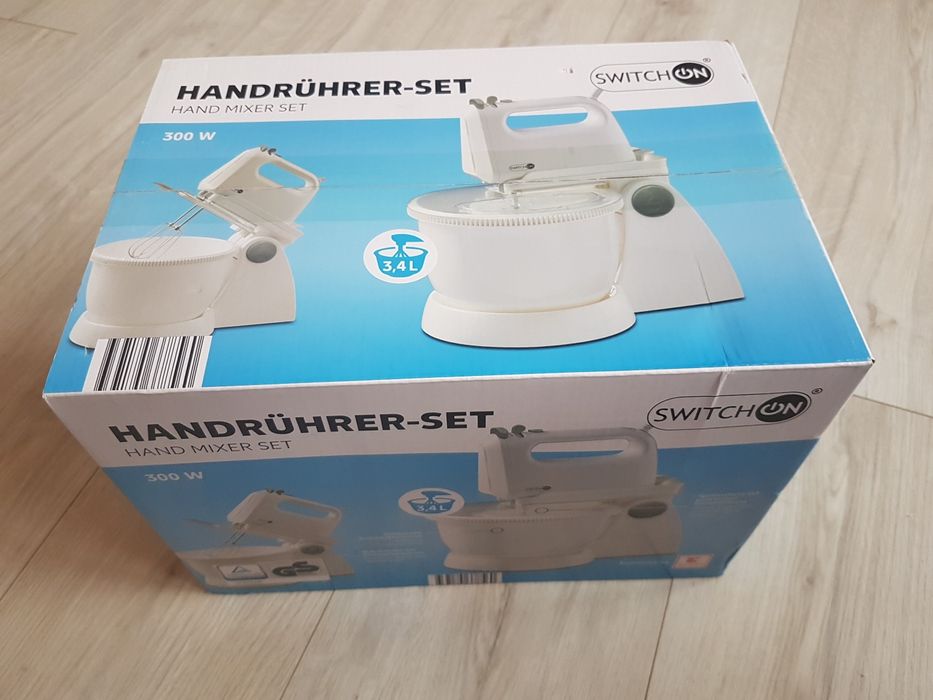 Handrührer-set mikser z obrotową misą  300W Nowy