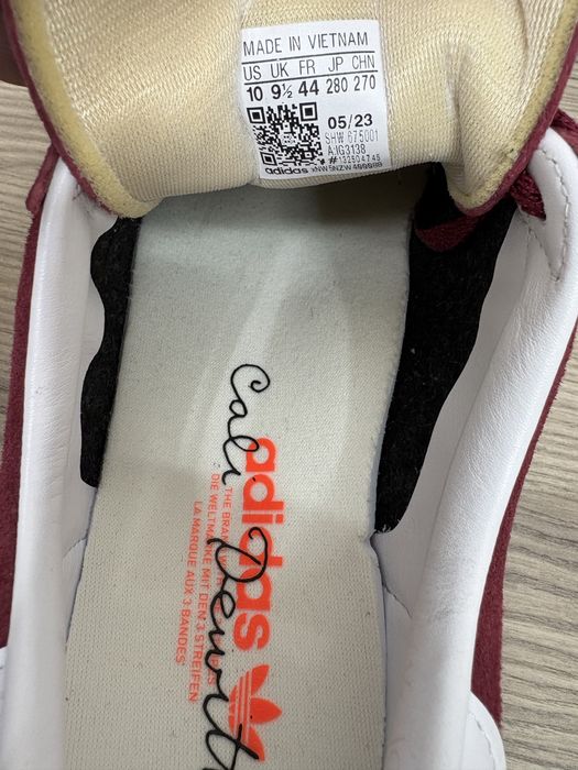 Чоловічі кросівки Adidas CALI DEWITT CAMPUS 8OS BURGUNDY ориг. 44р