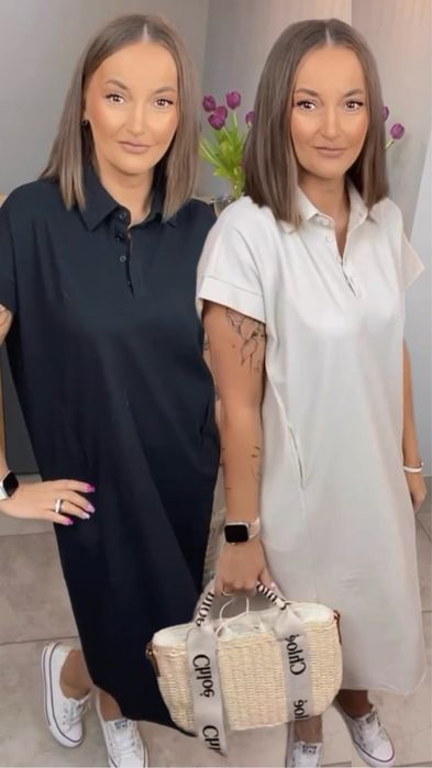 Sukienka polo Wiya . 7 kolorów !!