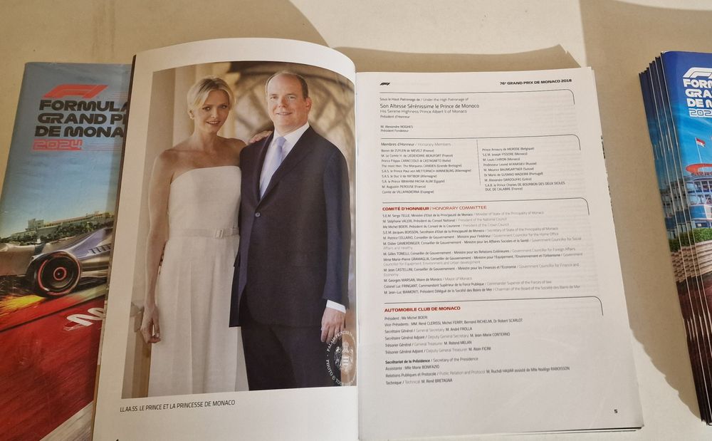 Revistas grand prix formula1 Mónaco