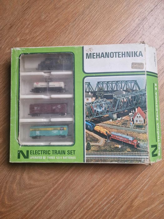 Comboio H0 Mehanotehnika - Anos 60, conjunto raro.