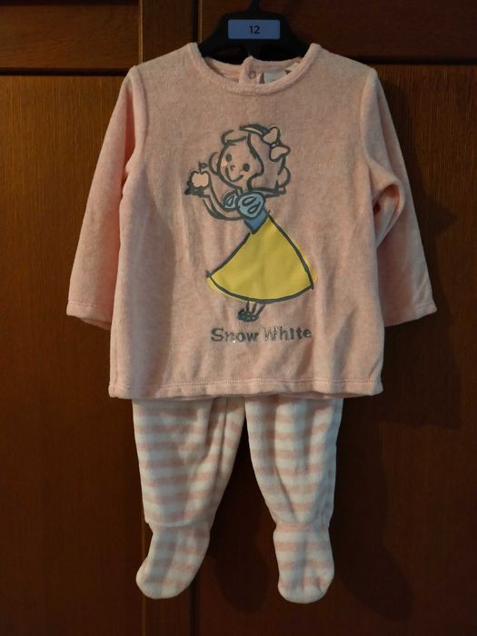 Pijama polar Branca de Neve (12 meses)