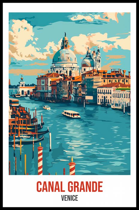 Plakat 53x81cm Canal Grande, Venice