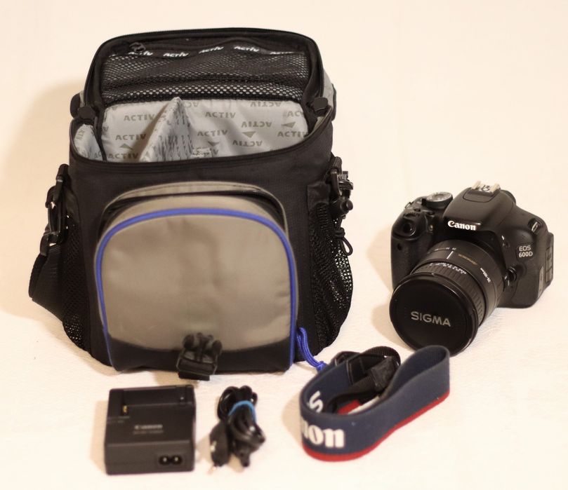 Câmera Canon 600D +lente Sigma 2.8 /28-105+Bolsa+64gb