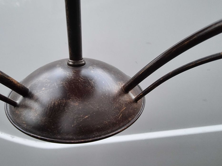 Komplet - Gięte lampy stojąca i wisząca