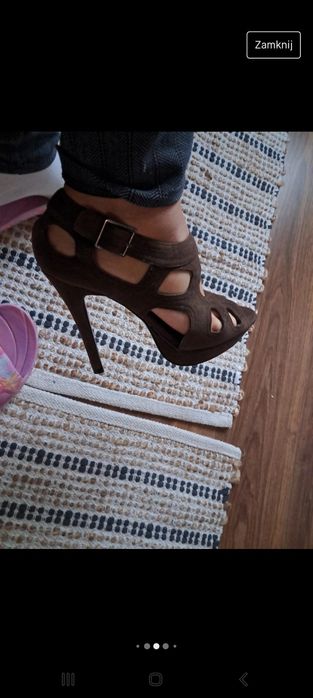 Sandaly szpilki platforma r40