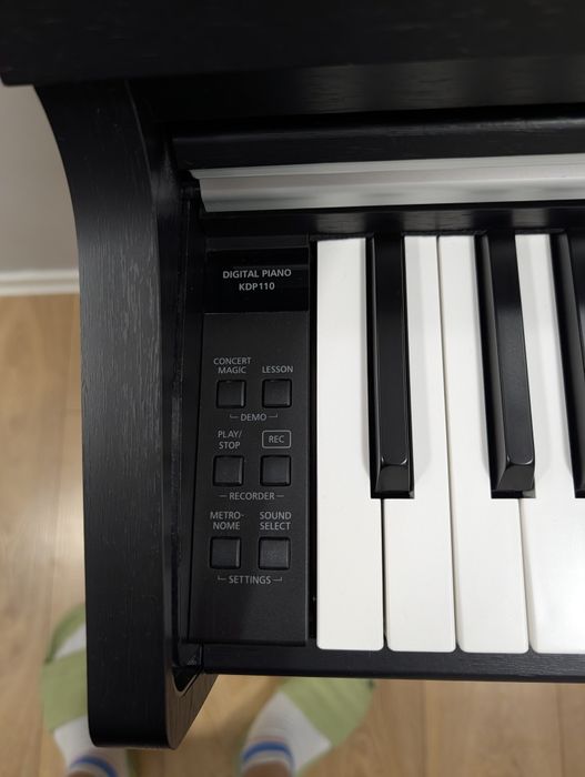 Pianino cyfrowe Kawai KDP110 czarne - jak nowe, mało używane