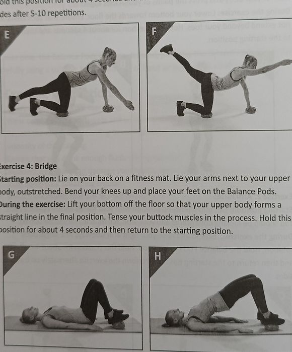 Półkule poduszki sensoryczne do rehabilitacji stóp