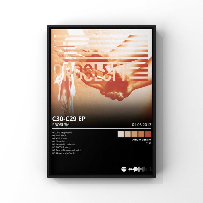 Pro8l3m Album C30-C29 EP Nowy Plakat W Ramce A3 42x30 cm