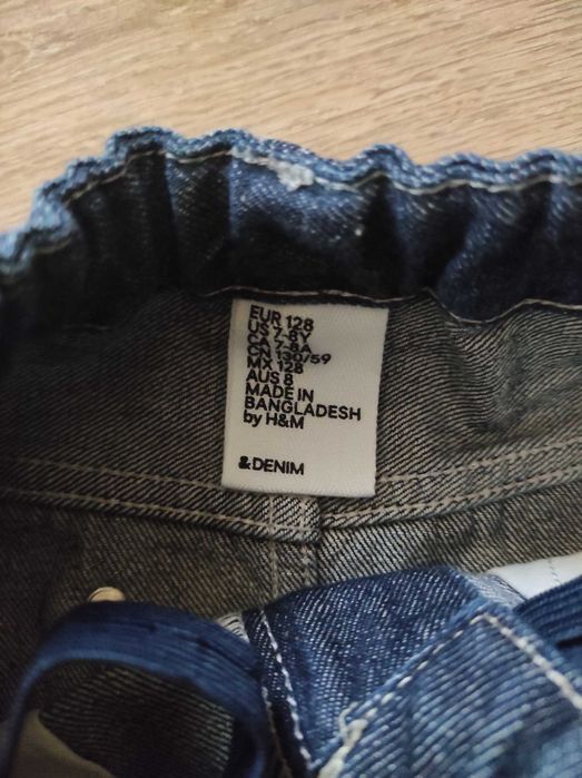 Джинсова спідниця H&M для дівчаток 7-8 років
