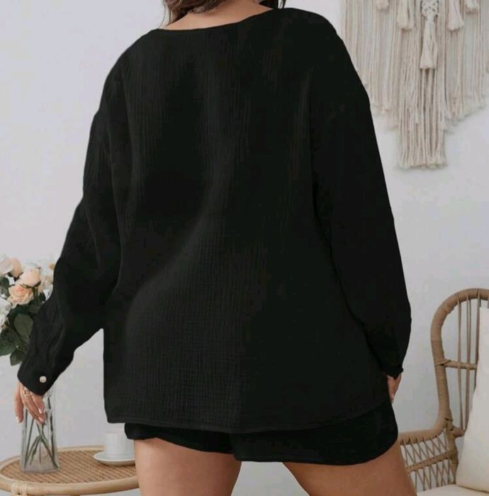 Shein nowy komplet Koszula szorty 1xl