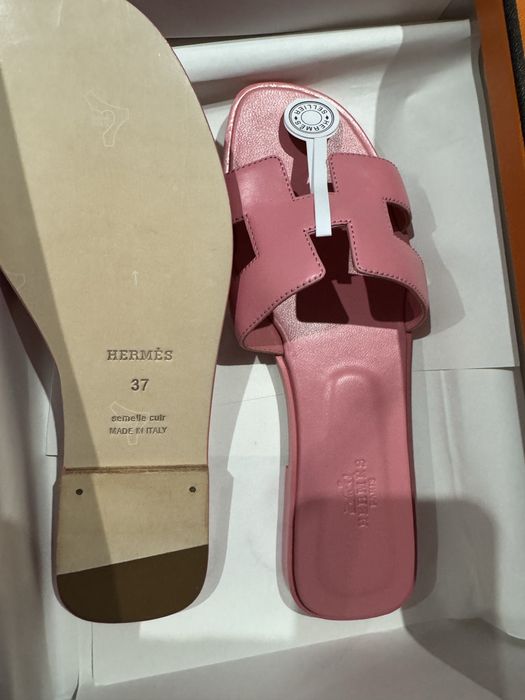 Sandalias Hermes Rosa Mulher Novas