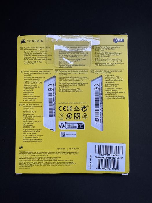 Corsair 32gb RAM 6400mhz