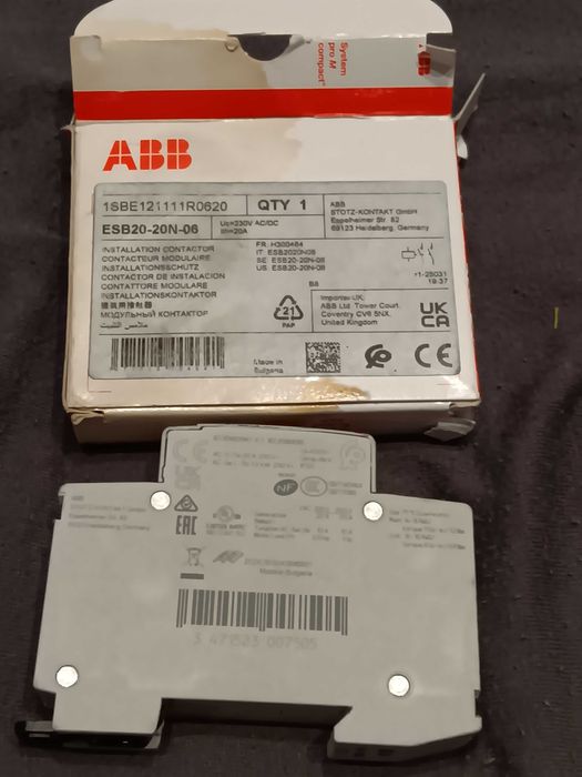 Stycznik modùłowy ABB ESB20-20N