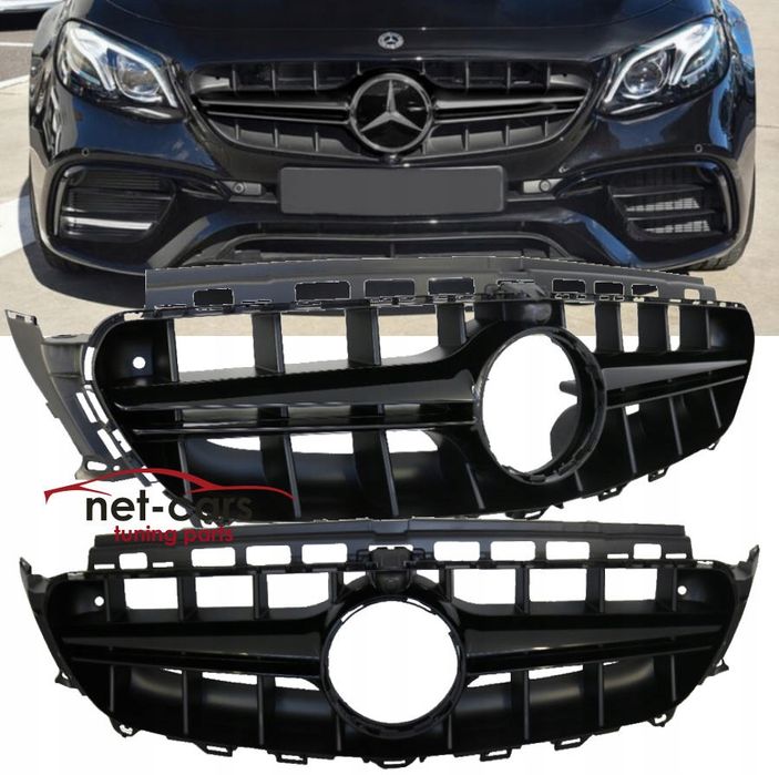 Grill MERCEDES W213 S213 C238 GT-R Panamericana AMG czarny