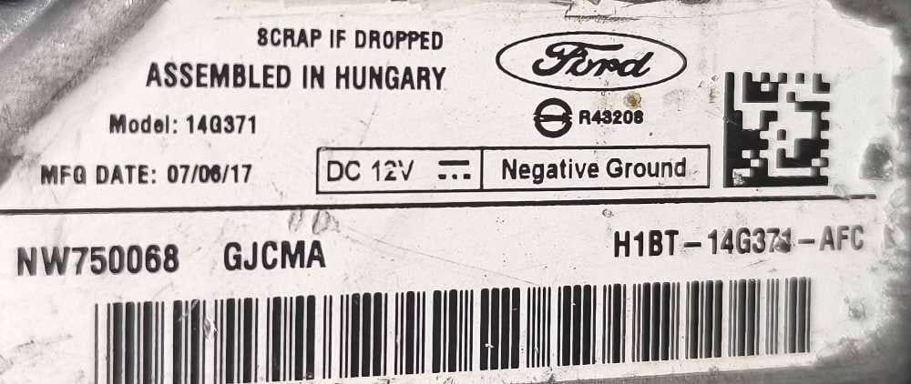 Módulo Navegação H1BT-14G371-AFC - FORD FIESTA VII