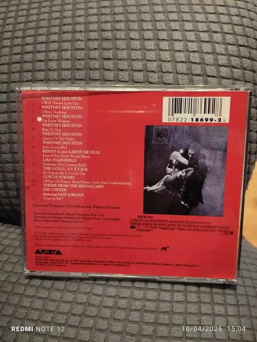 CD - The Bodyguard -  Whitney Houston
