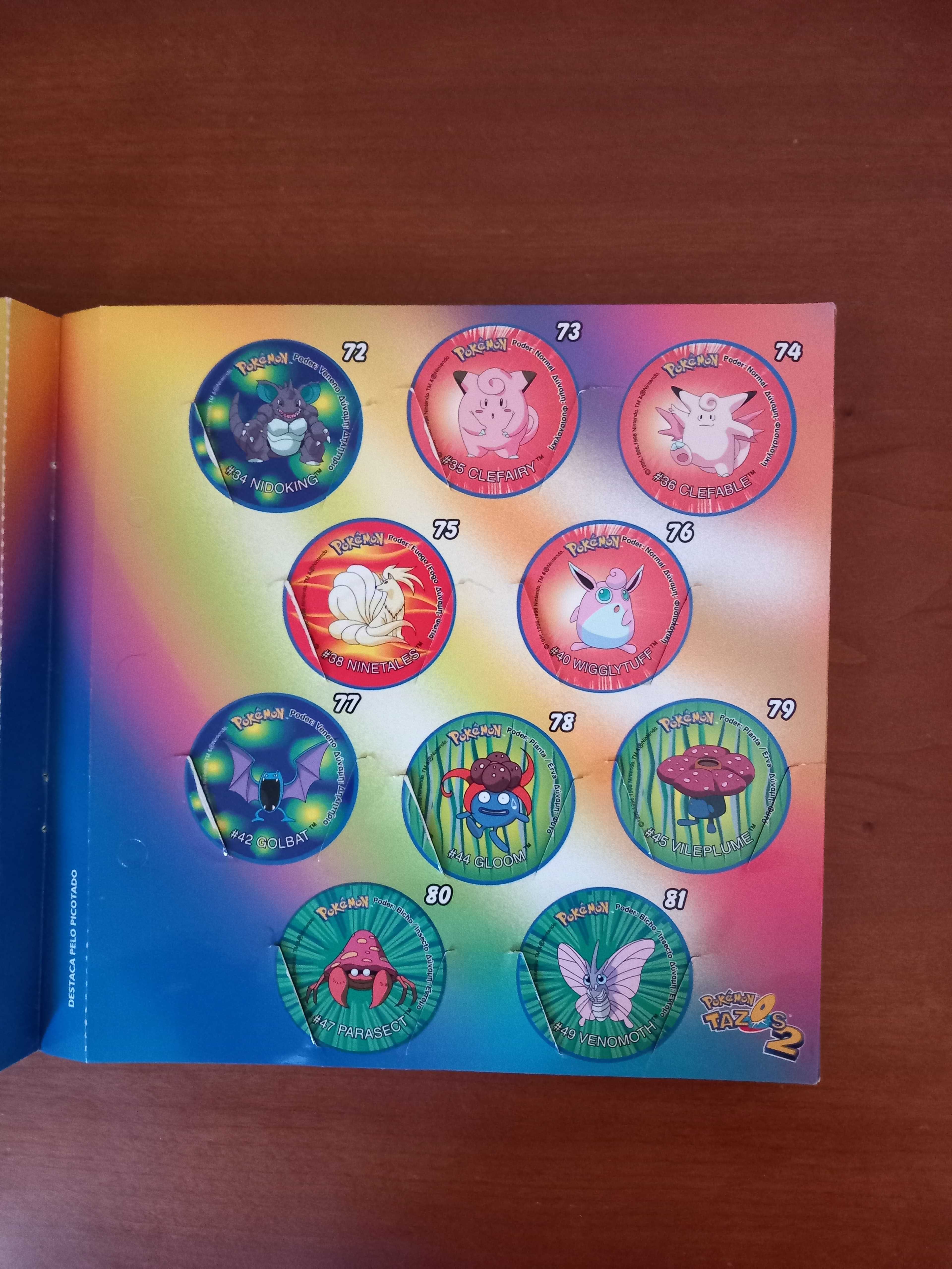 Pokémon Tazos- Tazos Attack 2, Tazos 3, Voa e Tazos League Amora