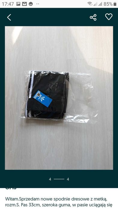 Spodnie dresowe , leginsy sportowe rozm S