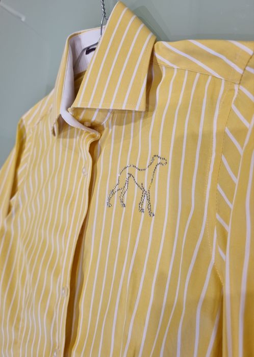 Camisa Amarela às riscas brancas Sacoor Brothers, Tamanho 38