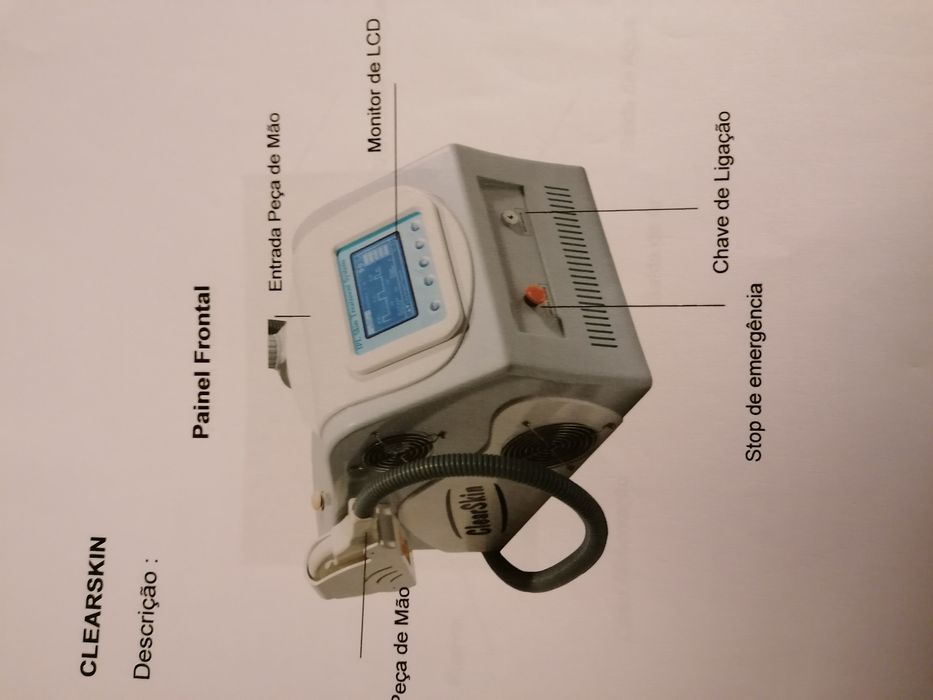 Aparelho IPL para eliminação de pelos e fotorejuvenescimento