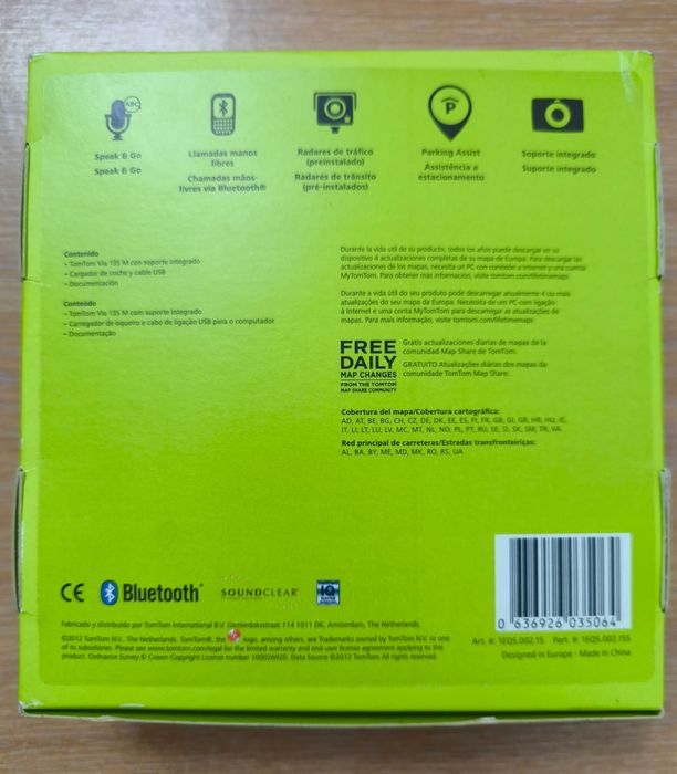TomTom VIA 135 M Europe – Como Novo + Pack Bolsa & Acessórios (Mapas Vitalícios Gratuitos)
