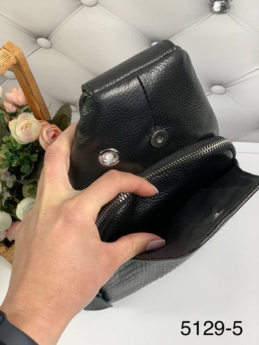 Чоловічий слінг натуральна шкіра