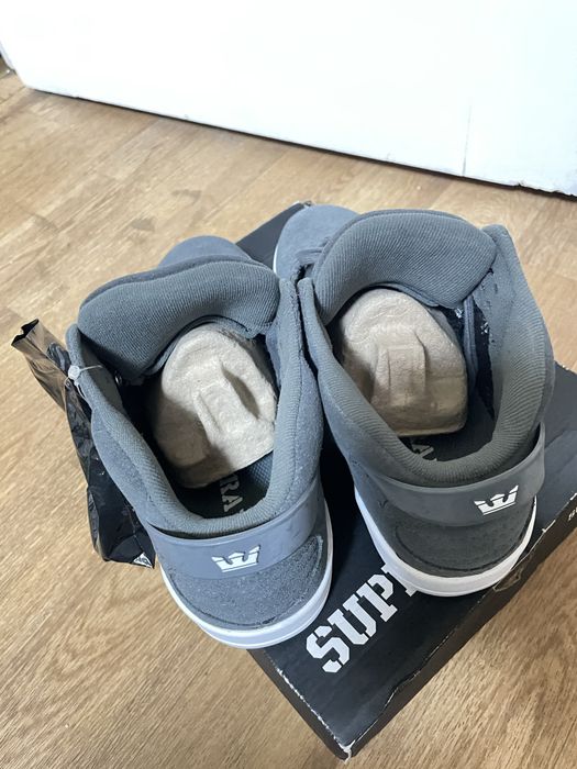 Supra skytop III Grey suede кросівки, кеди чоловічі