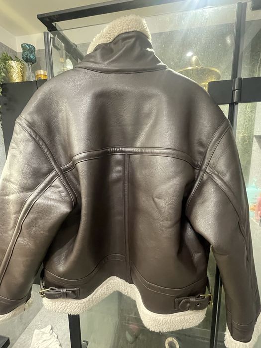 Kurtka skurzana z kożuchem