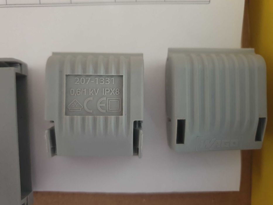 5 Isoladores Gelbox NOVOS para WAGO (Electricidade) IPX8 – Sizes 1 e 3