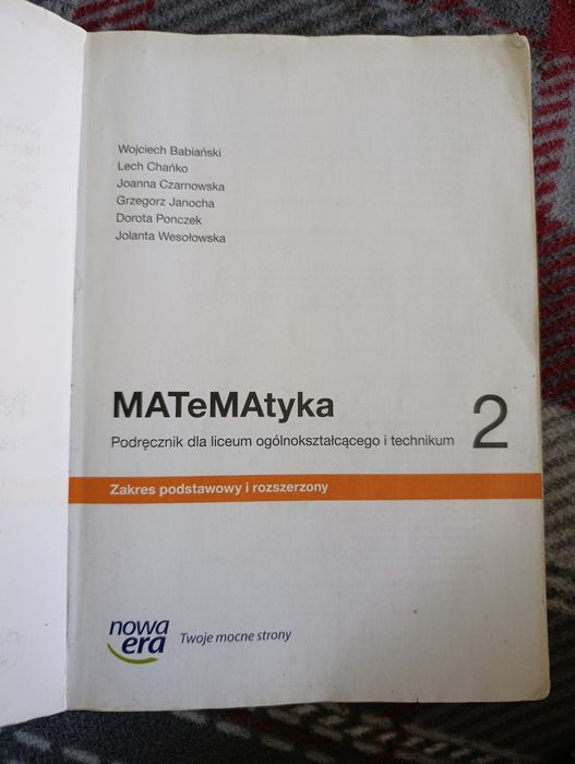 Matematyka 2. Podręcznik.