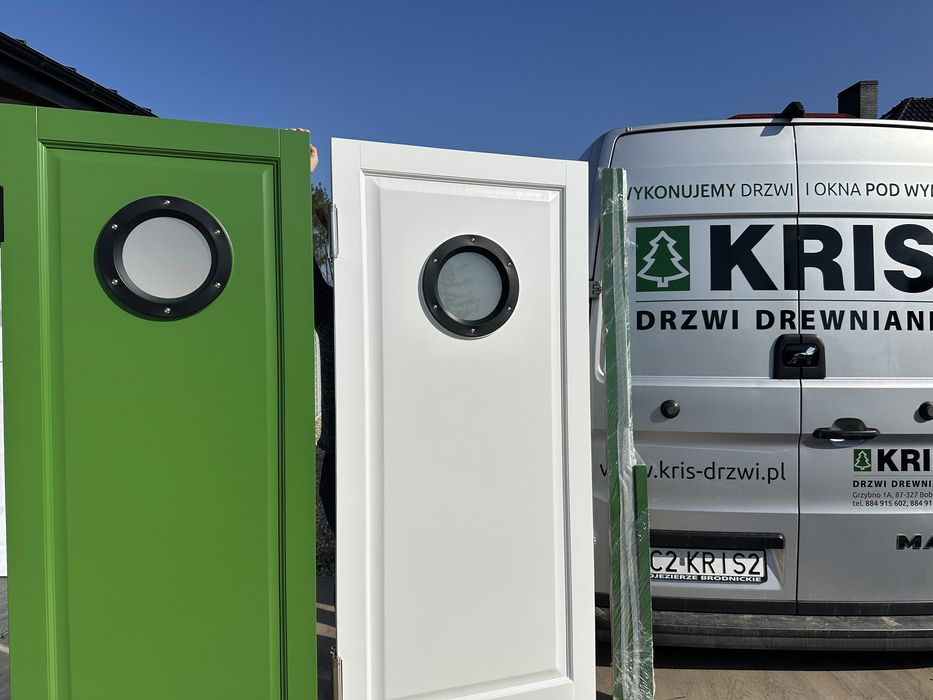 Drzwi drewniane WAHADŁOWE na wymiar w dolnym wzorze  Cała Polska i UE