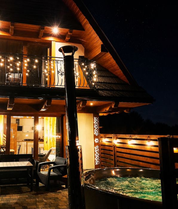 Wolny Domek  w górach balia jacuzzi na wyłączność Zakopane Poronin